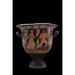 GREEK APULIAN RED-FIGURE TERRACOTTA BELL KRATER