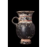 GREEK GNATHIAN TERRACOTTA THISTLE MUG WITH DECORATION