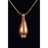 ANCIENT EGYPTIAN GOLD LOTUS PETAL PENDANT