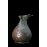 ROMAN BRONZE OINOCHOE WITH SUPERB PATINA