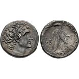 PTOLEMAIC KINGS OF EGYPT. PTOLEMY XII NEOS DIONYSOS (AULETES) AR. TETRADRACHM