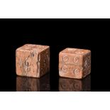 ROMAN BONE PAIR OF GAMING DICE