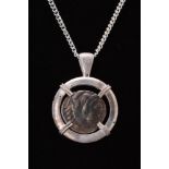 ALEXANDER THE GREAT SILVER DRACHM COIN PENDANT