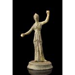 ETRUSCAN BRONZE STATUETTE OF A GODDESS