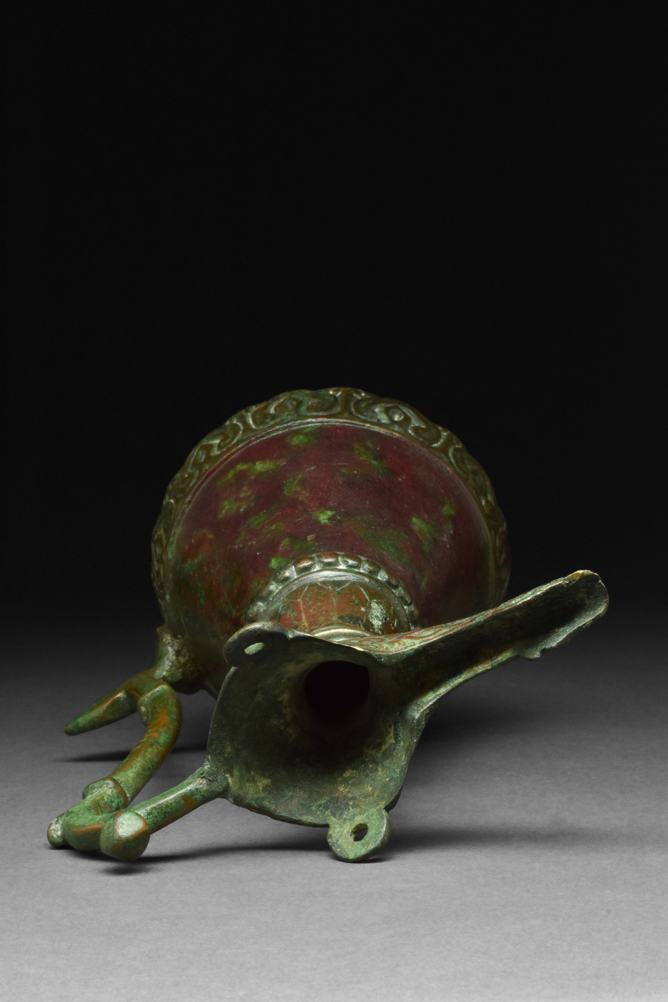 SELJUK BRONZE EWER WITH LAMP-SHAPED SPOUT - Image 7 of 10