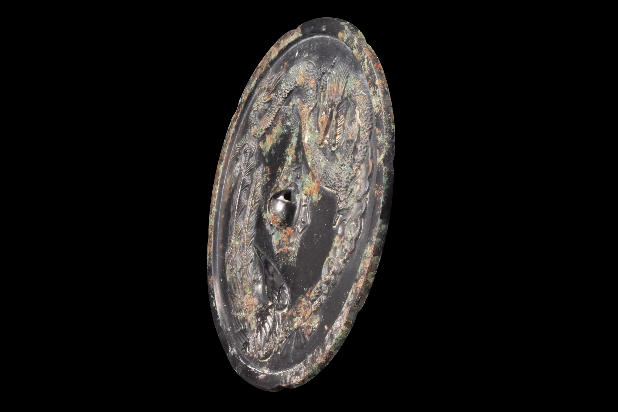 CHINESE TANG DYNASTY BRONZE MIRROR - Image 3 of 8