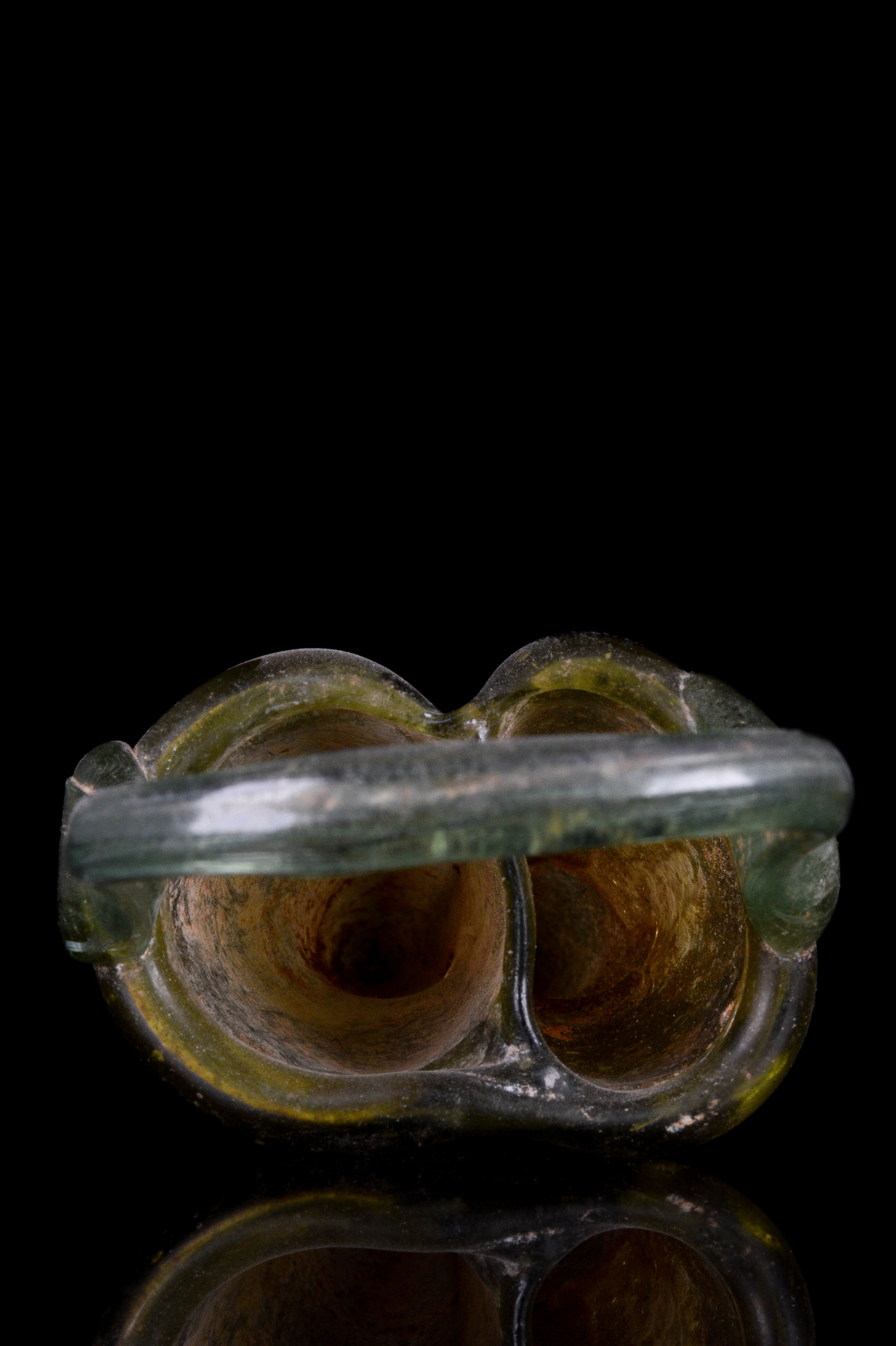 ANCIENT ROMAN GLASS DOUBLE BALSAMARIUM - Image 8 of 9