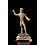 ETRUSCAN BRONZE STATUETTE OF HERAKLES