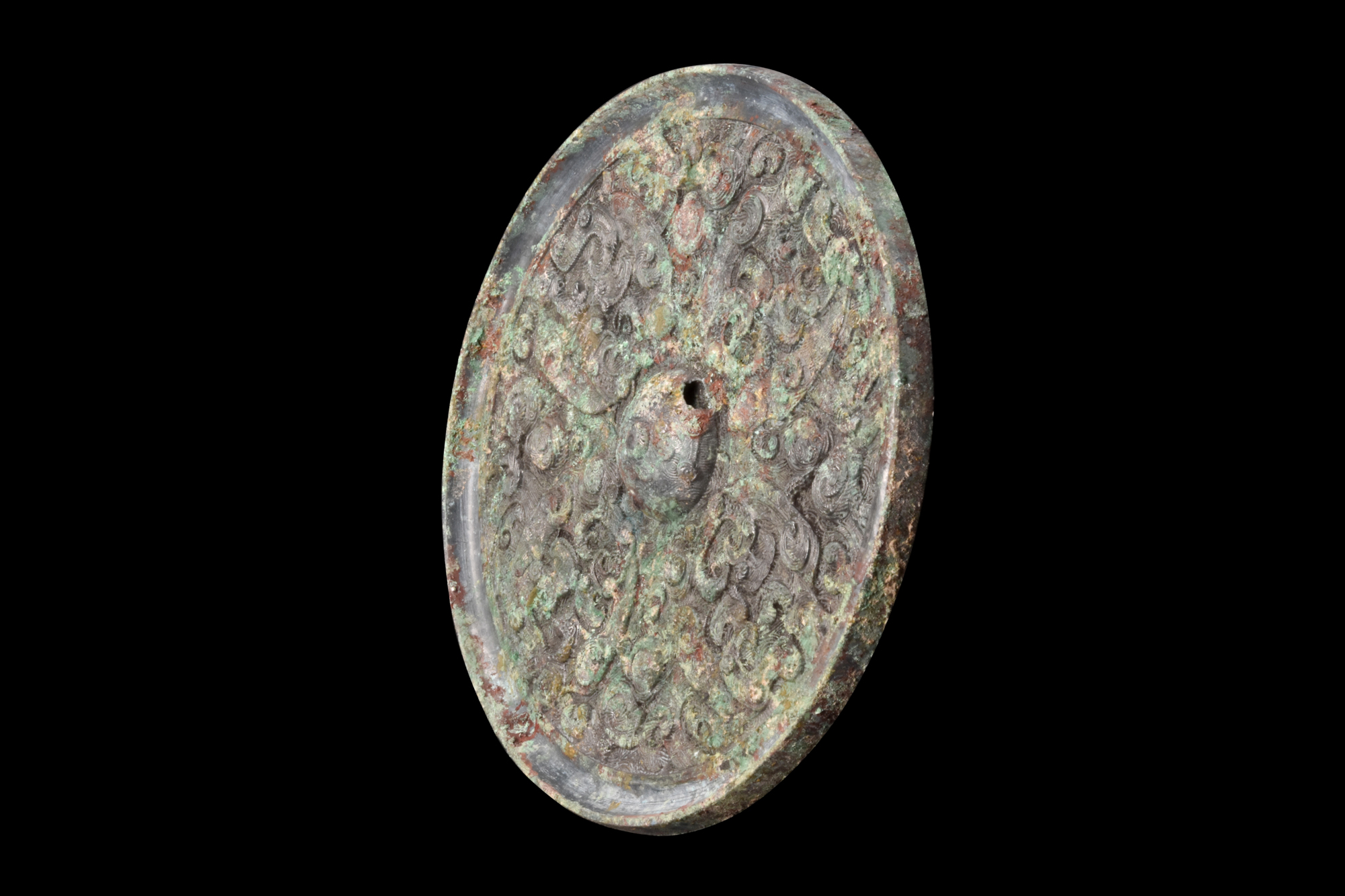 CHINESE TANG DYNASTY BRONZE MIRROR - Image 4 of 8