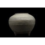 CHINESE HAN DYNASTY GREY POTTERY JAR - TL TESTED