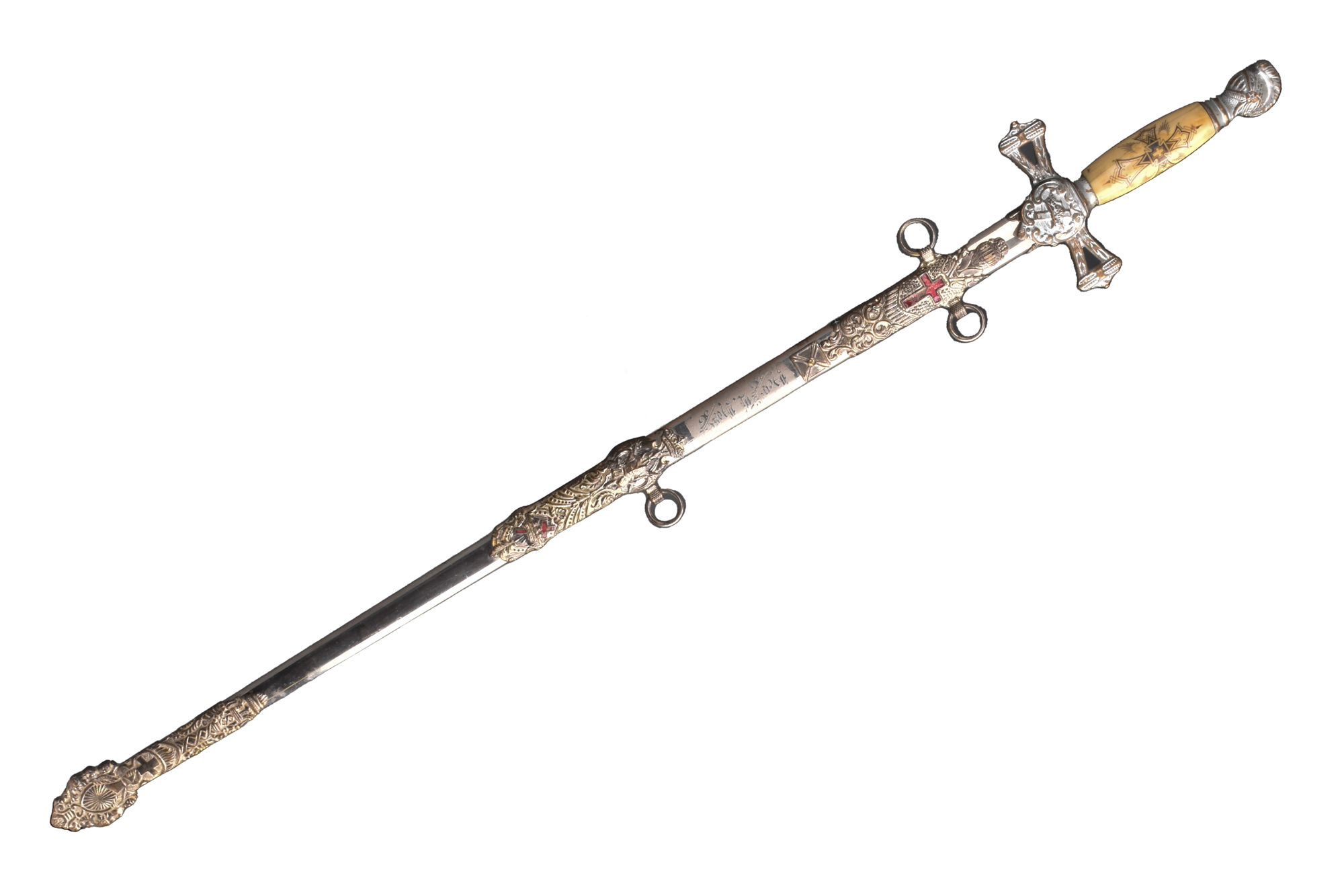A NIGHTS TEMPLAR MASONIC SWORD, LATE 19TH EARLY 20TH C. - Image 3 of 13
