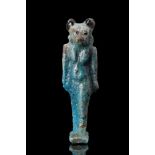 EGYPTIAN FAIENCE AMULET OF SEKHMET