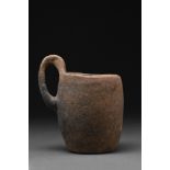 EARLY BAVARIAN PERIOD TERRACOTTA CUP WITH HANDLE