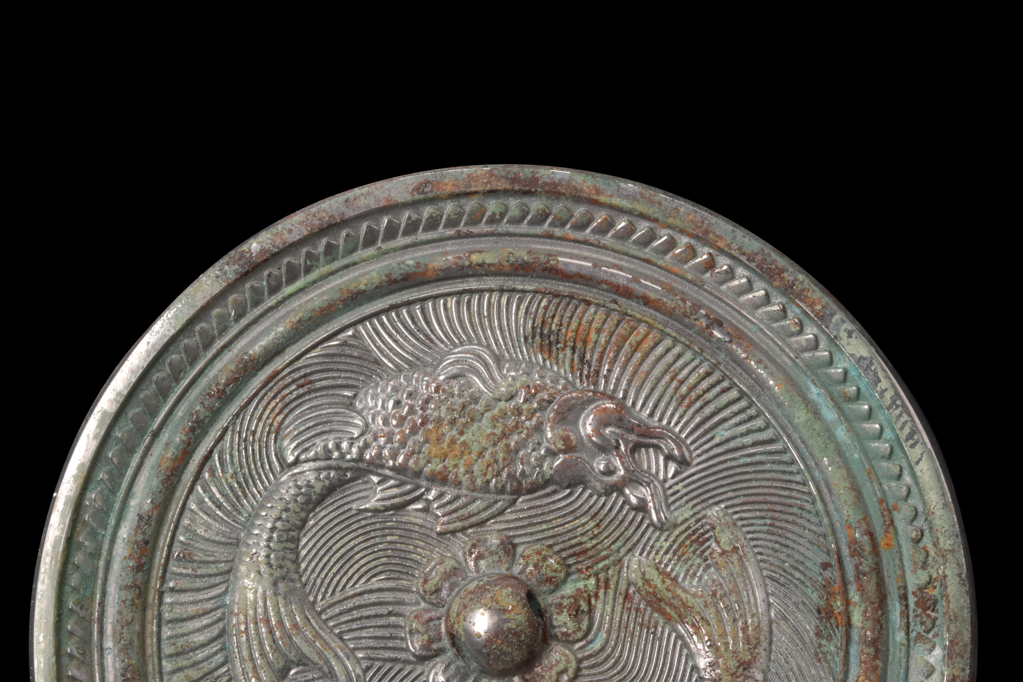 CHINESE TANG DYNASTY BRONZE MIRROR - Image 7 of 8