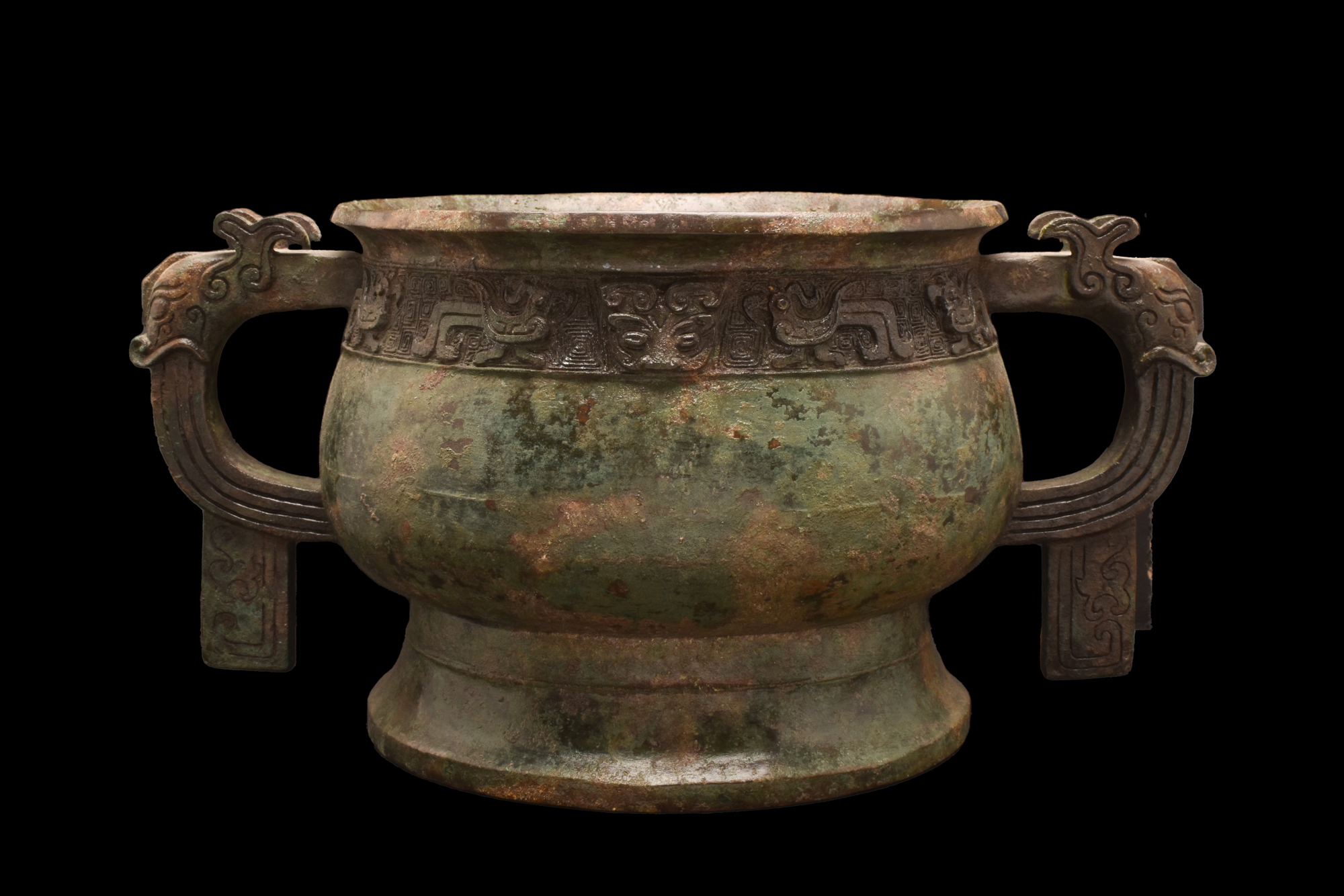 CHINESE BRONZE RITUAL FOOD VESSEL (GUI) - Image 5 of 9