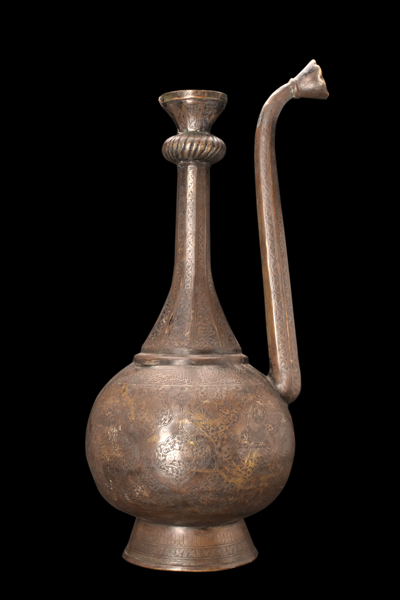 QAJAR BRASS EWER AND BASIN - AFTABEH - Image 10 of 16