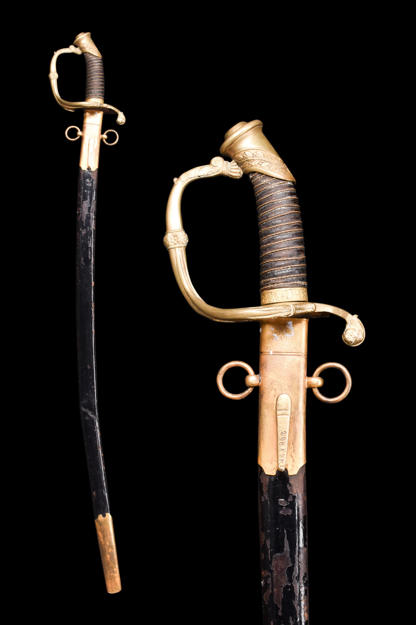 RUSSIAN INFANTRY OFFICERS SABRE WITH SCABBARD, M1826 - Image 2 of 14