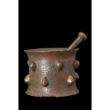 KHORASAN BRONZE DECORATED MORTAR