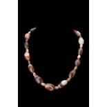 HELLENISTIC BANDED AGATE NECKLACE