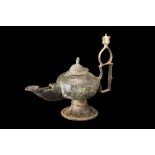 SELJUK BRONZE OIL LAMP