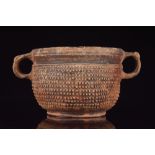 RARE ROMAN POTTERY SKYPHOS