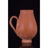 ROMAN NORTH AFRICAN REDWARE TERRACOTTA PIRIFORM JUG