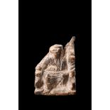 ROMAN VOTIVE BONE ENTHRONED GOD