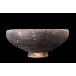 APULIAN BLACK GLAZE FOOTED BOWL