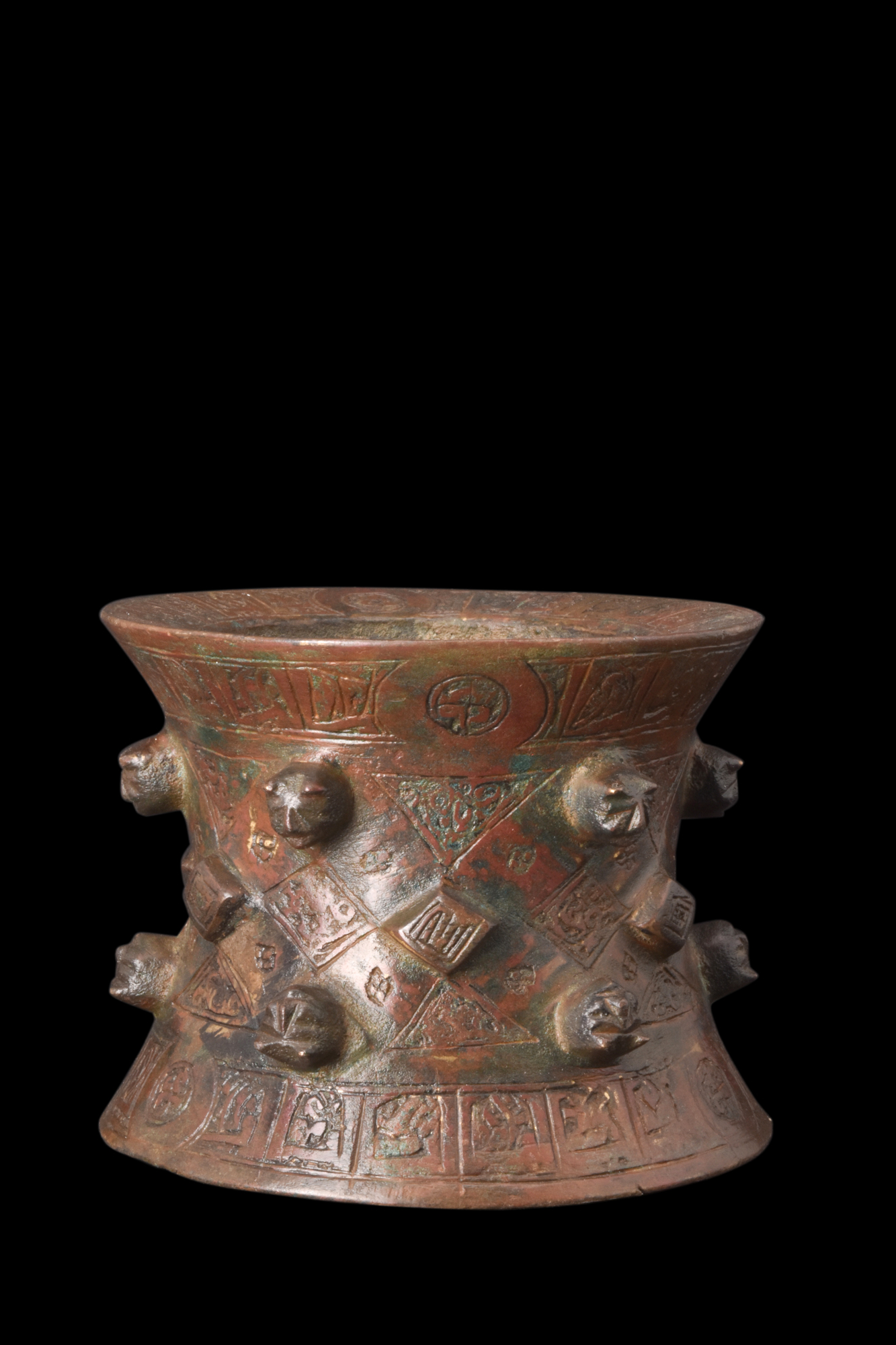 KHORASAN BRONZE DECORATED MORTAR - Image 2 of 9