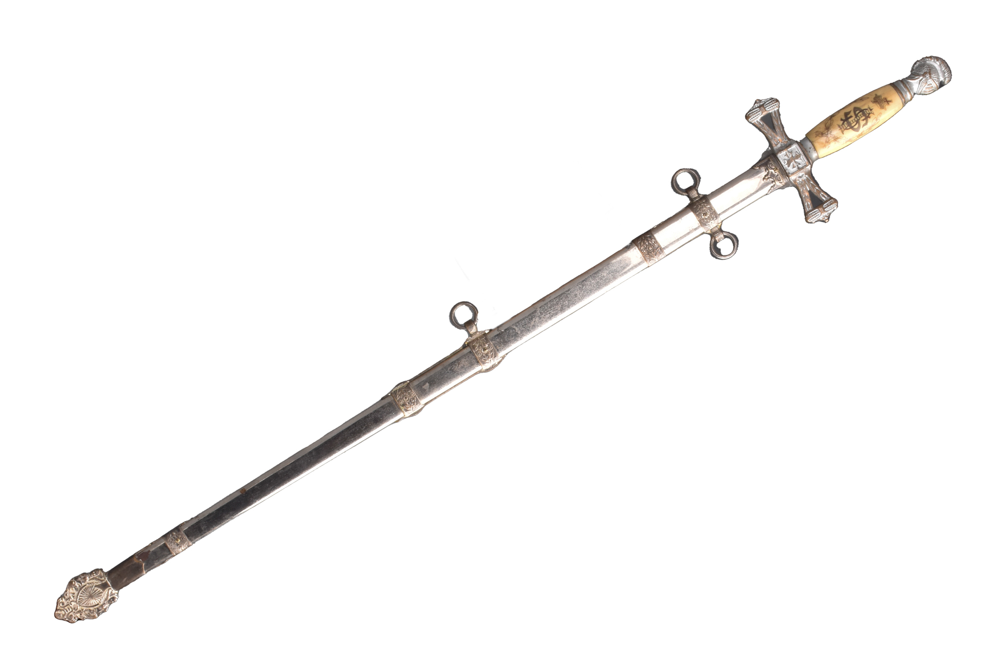 A NIGHTS TEMPLAR MASONIC SWORD, LATE 19TH EARLY 20TH C. - Image 6 of 13
