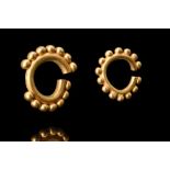 BRONZE AGE GOLD EARRINGS