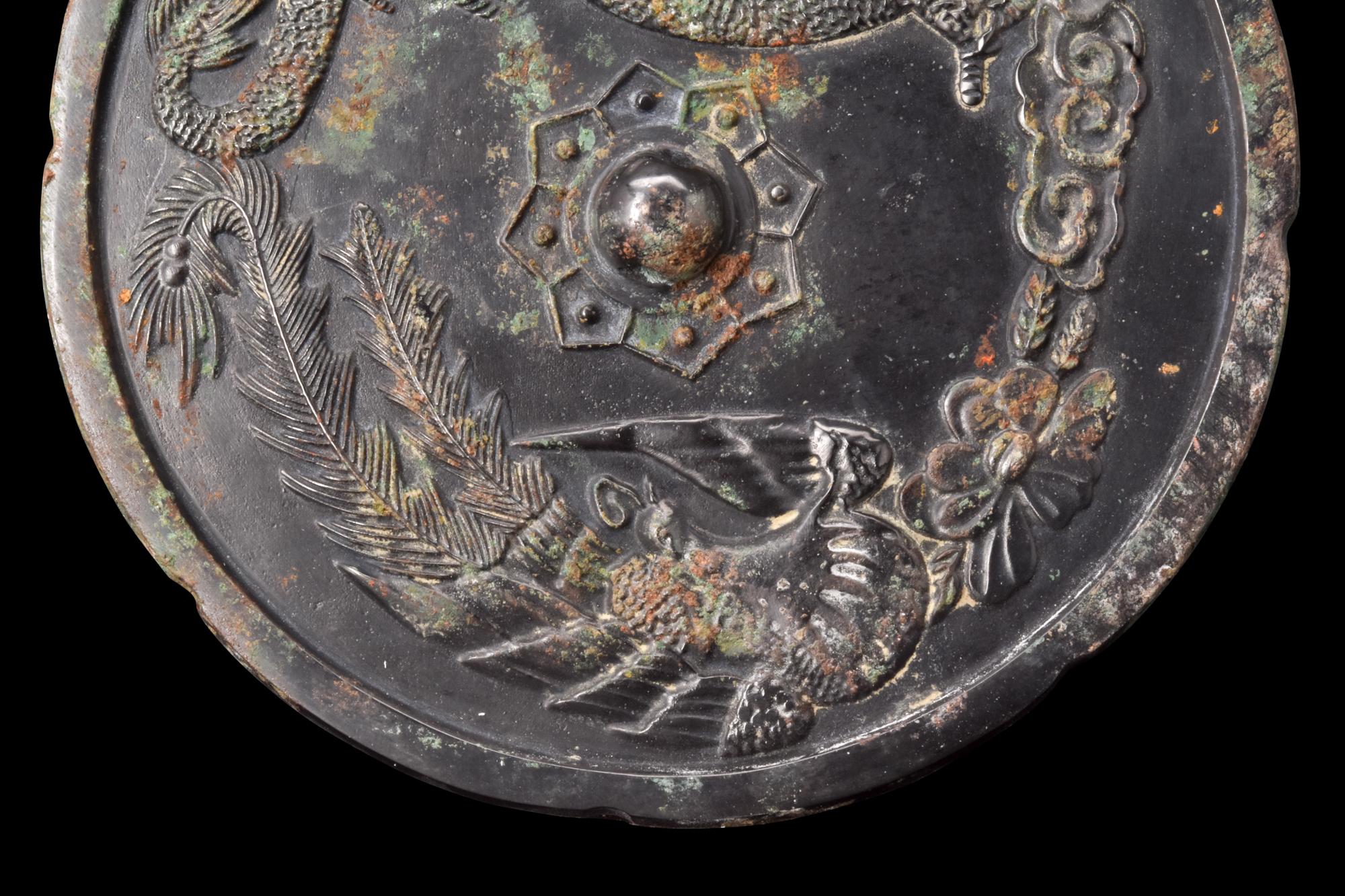 CHINESE TANG DYNASTY BRONZE MIRROR - Image 8 of 8