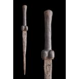 MEDIEVAL EUROPEAN BOLLOCK DAGGER WITH HANDLE