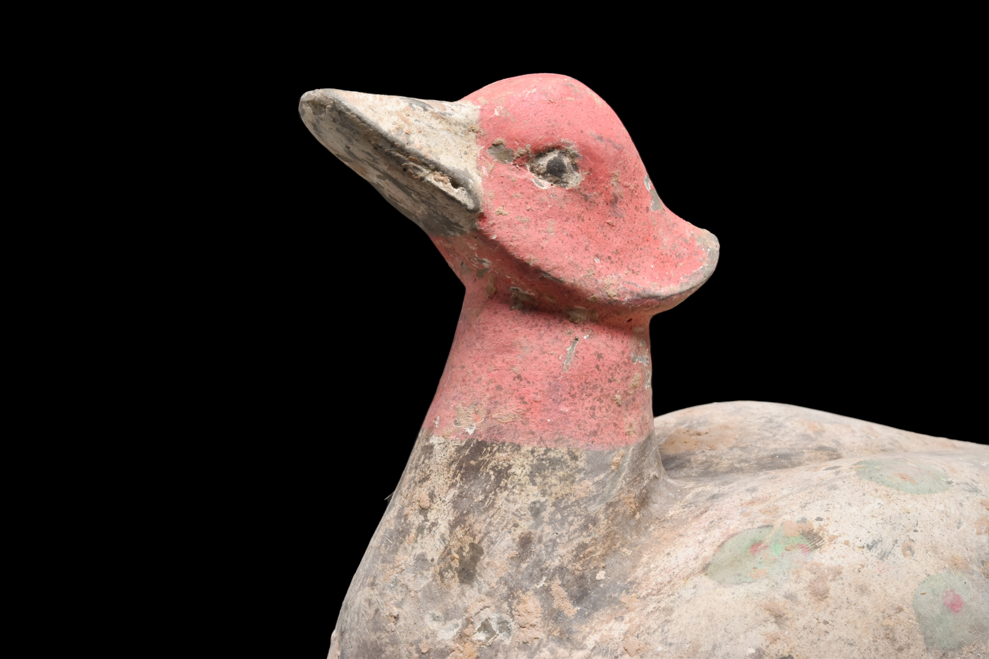 CHINESE HAN DYNASTY POTTERY DUCK - TL TESTED - Image 4 of 6