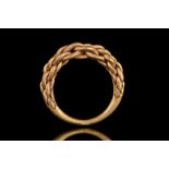 VIKING GOLD TWISTED RING - XRF TESTED