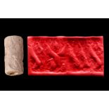 EARLY DYNASTIC III - AKKAD III STONE CYLINDER SEAL