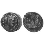 L. AEMILIUS LEPIDUS PAULLUS AR. DENARIUS