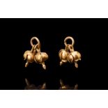 ROMAN GOLD FLORAL DANGLES