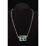 PHARAONIC FAIENCE NECKLACE WITH EYE OF HORUS