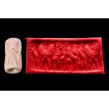 EARLY DYNASTIC II-III STONE CYLINDER SEAL