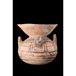 DAUNIAN TERRACOTTA FUNNEL KRATER