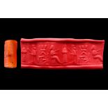 NEO-ELAMITE OR PARTHIAN STONE CYLINDER SEAL