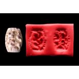 CENTRAL ASIAN (OXUS)LIMESTONE CYLINDER SEAL