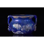 ANCIENT ROMAN GLASS COBALT BLUE BOWL