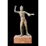 ETRUSCAN BRONZE STATUETTE OF HERAKLES