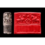 KASSITE BLACK STONE CYLINDER SEAL