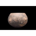 AMLASH SCHIST STONE VESSEL WITH HANDLES