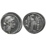 P. CLODIUS AR. DENARIUS