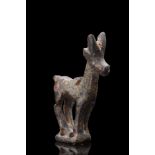 WESTERN ASIATIC BRONZE IBEX FIGURINE