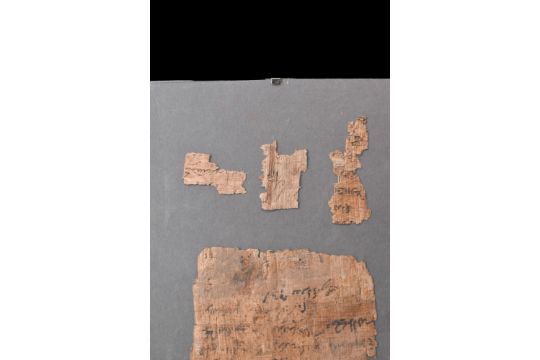 EGYPTIAN PAPYRUS FRAGMENTS WITH DEMOTIC TEXT - Image 2 of 3